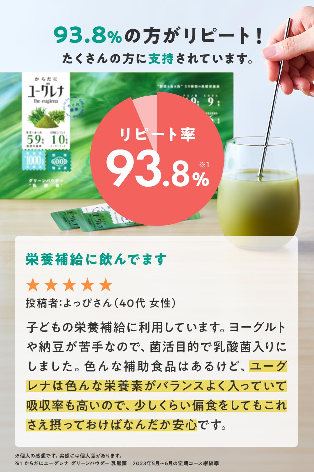 Amazon | からだにユーグレナ グリーンパウダー 乳酸菌 30本入（バラ2